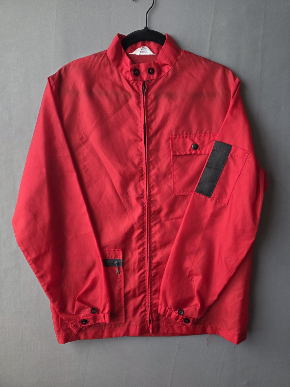 Vintage 60s 70s Champion Spark Plug Official Racing Apparel Jacket Talon Zipper